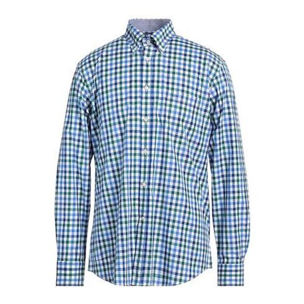 Paul & Shark Plaid Long Sleeve Button Front Shirt Size 42